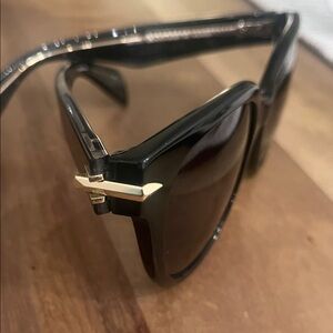 Rag & Bone Black Sunglasses with Gold Detail